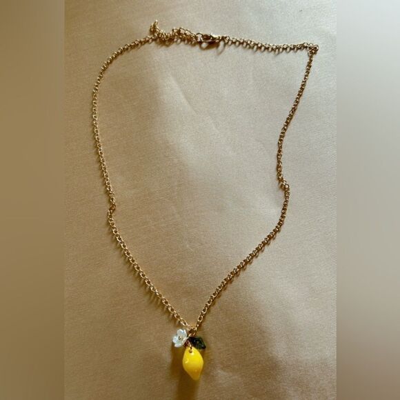 summery lemon necklace A441 - Picture 2 of 4